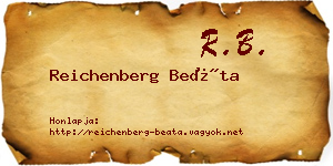Reichenberg Beáta névjegykártya